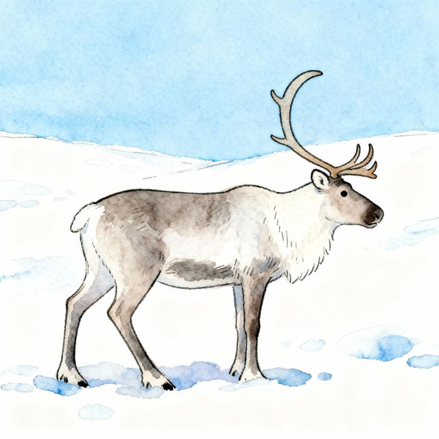 Caribou Drawing Easy gallery