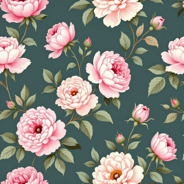 Vintage Floral Wallpaper Peel and Stick gallery