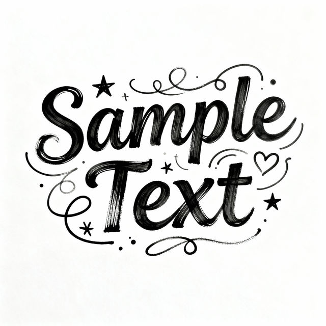 Drawing Fonts - Made With AI gallery