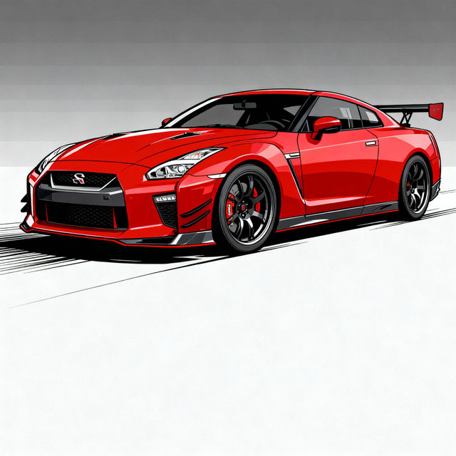 GTR R35 Drawings - AI Generated gallery