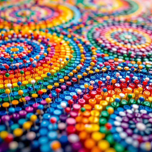 Push Pin Art - Created With AI gallery