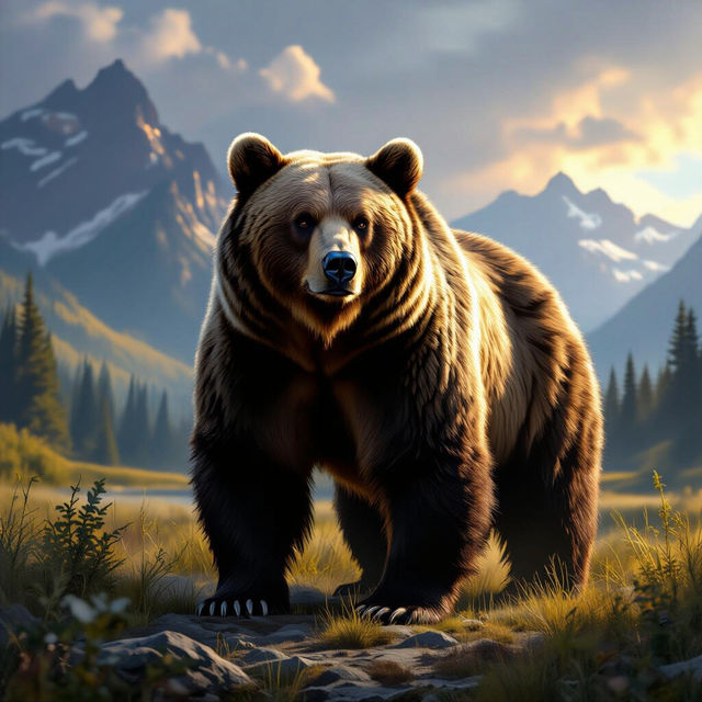 Grizzly Bear Art - Created with AI gallery