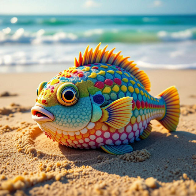 Pufferfish Sand Art gallery