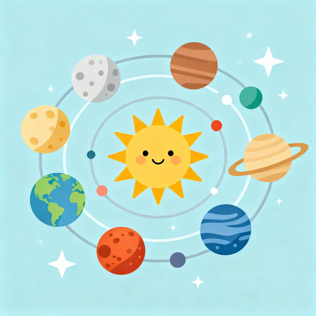 Solar System Drawing Easy gallery
