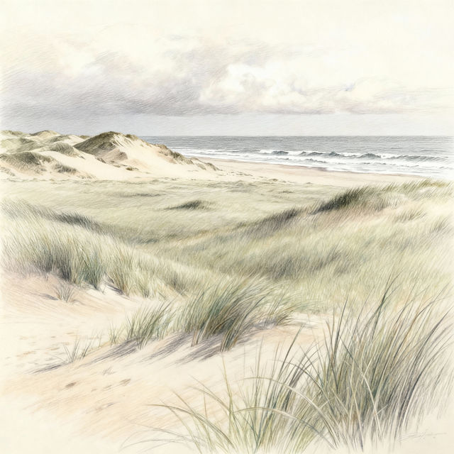 Coastal Plains Drawings - AI Generated Art gallery