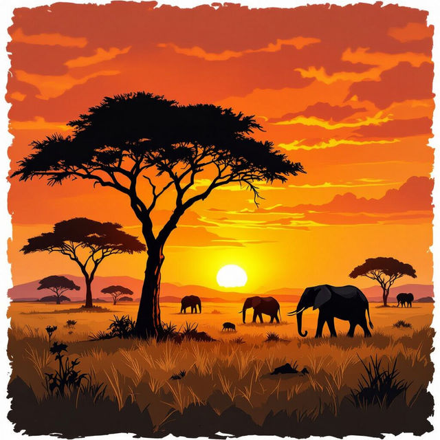Savanna Drawings - Made With AI gallery