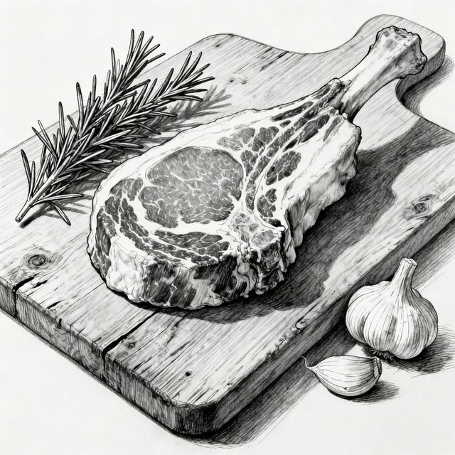 Lamb Leg Drawing gallery