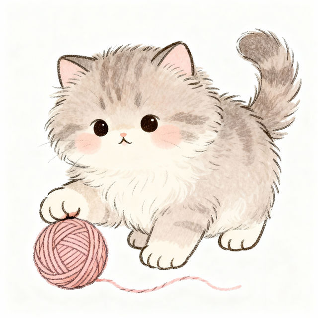 Easy Kitten Drawings - Made With AI gallery