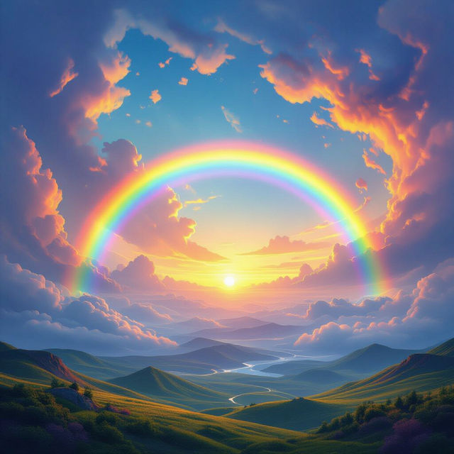 Explore Stunning Rainbow Art Created with AI gallery