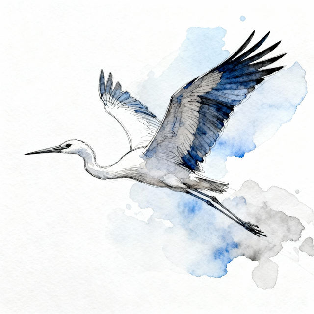 Stork Drawings - AI Generated gallery
