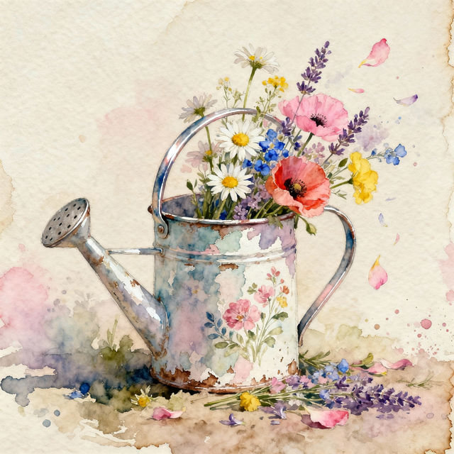 Watering Can Drawings - Made With AI gallery