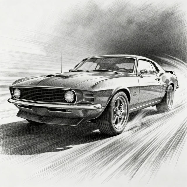 McQueen Drawing - AI Generated gallery