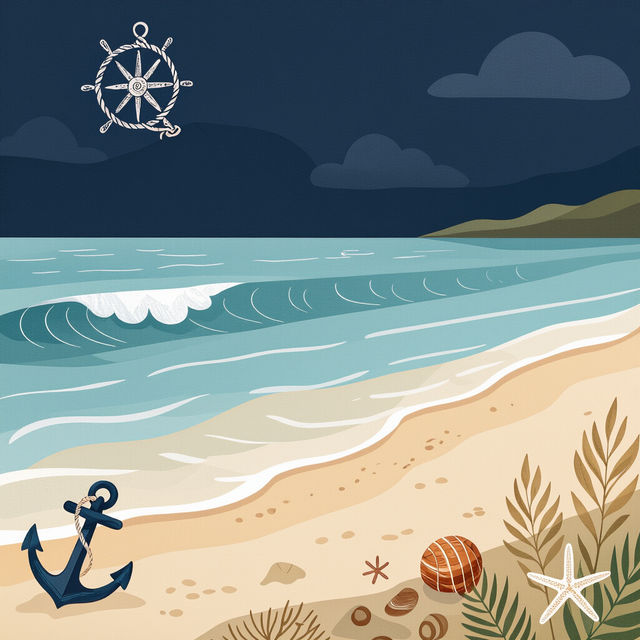 Coastal Peel and Stick Wallpaper gallery