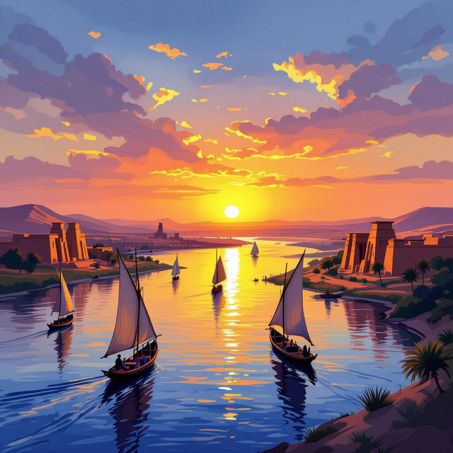 Nile River Pictures - AI Generated Art gallery
