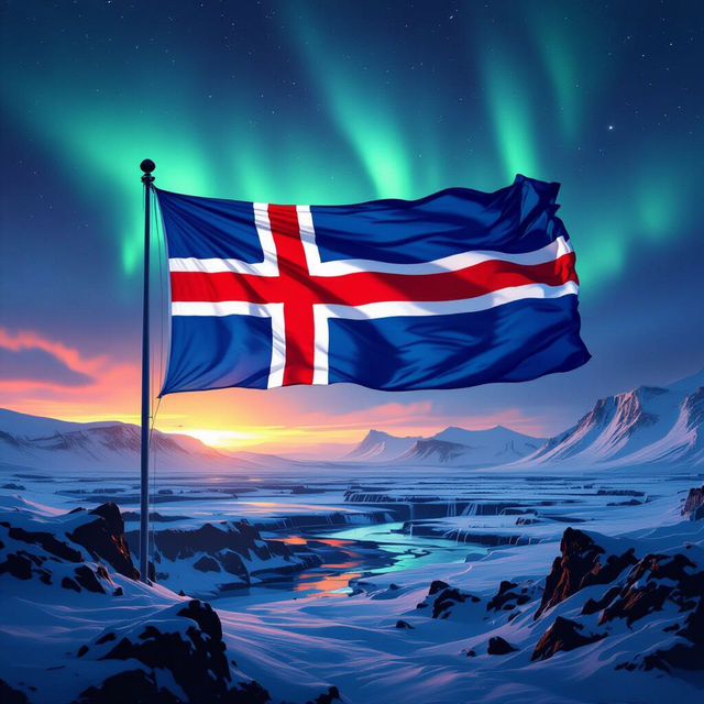 Iceland Flag Images - Made With AI gallery