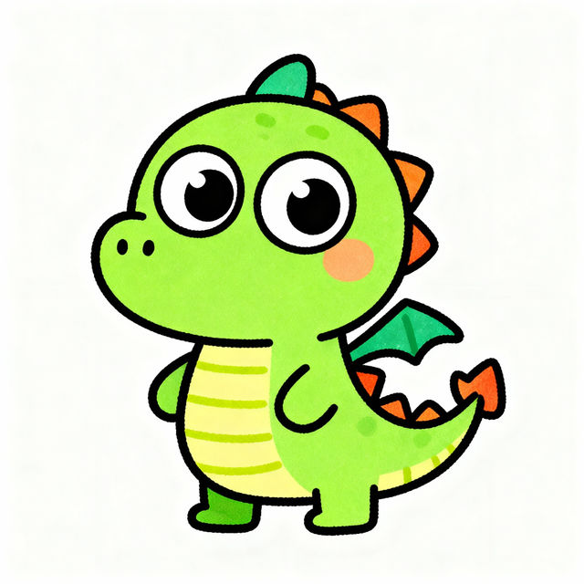 Easy Dragon Drawing for Kids gallery