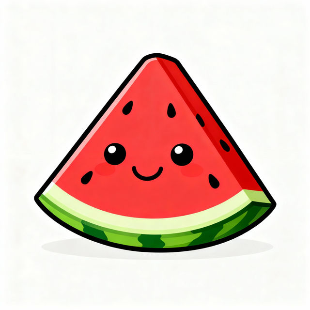 Easy Watermelon Drawings - Made With AI gallery
