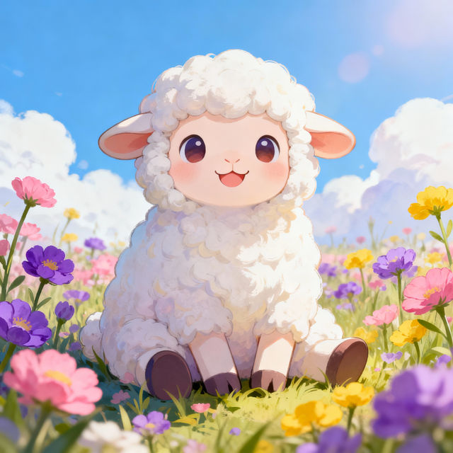 Sheep Cartoon Drawings - Made With AI gallery