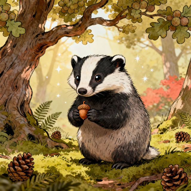 Badger Drawings - Created With AI gallery