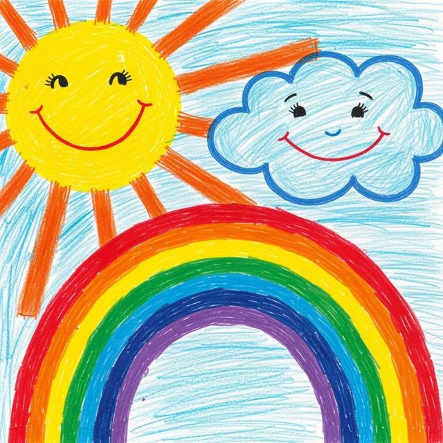 AI-Generated Kid Drawings gallery