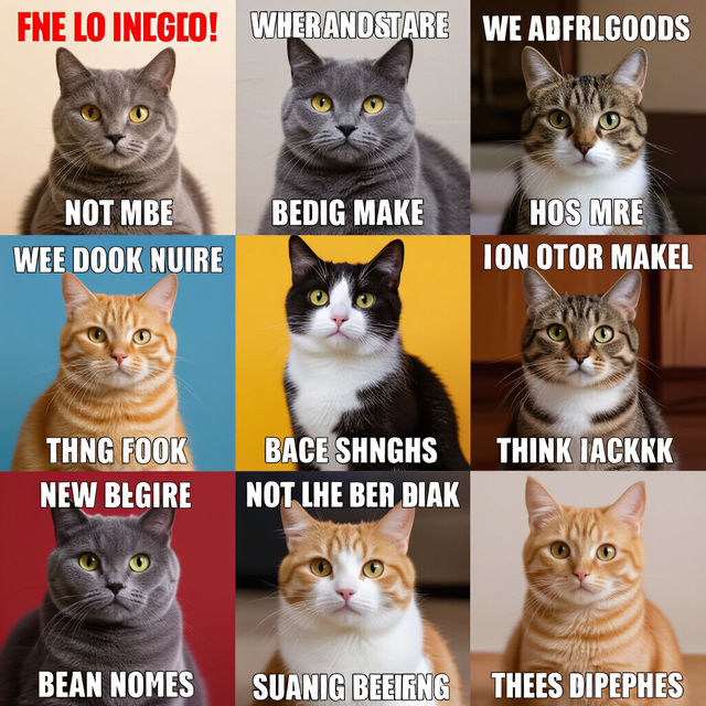 Cat Memes Wallpaper - Made With AI gallery