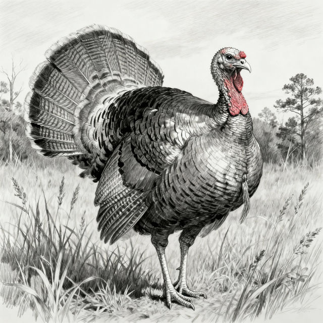 Turkey Animal Drawings - AI Generated gallery