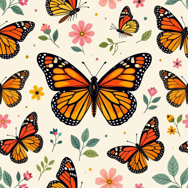 Butterfly Peel and Stick Wallpaper gallery