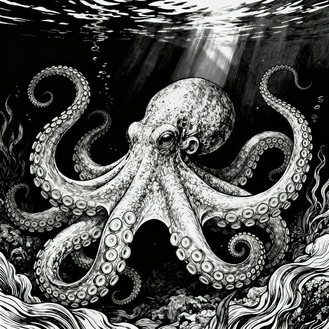 Octopus Tentacles Drawings - Made With AI gallery