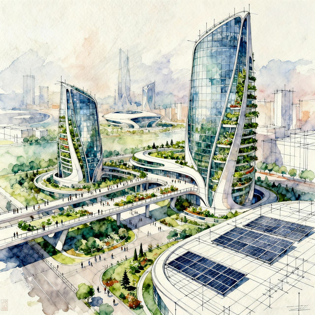 Architect Drawing - AI Generated gallery