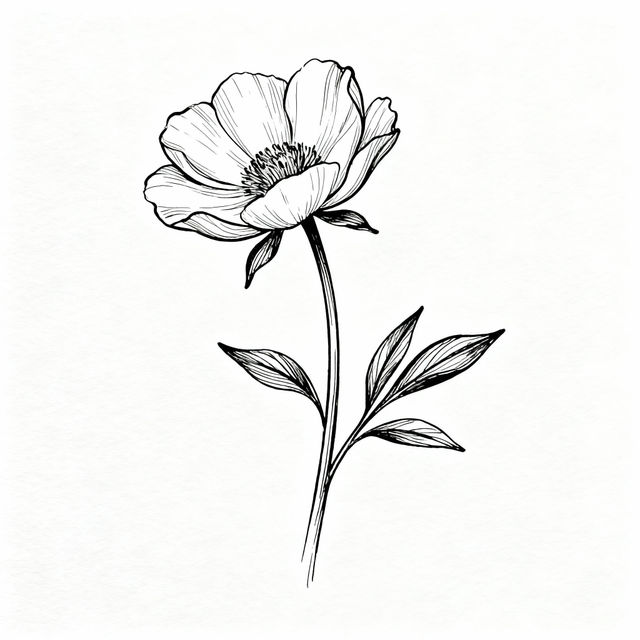 Simple Flower Drawings gallery