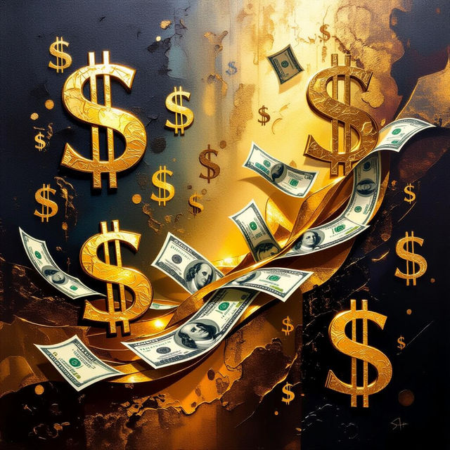 Money Wall Art - AI Generated gallery