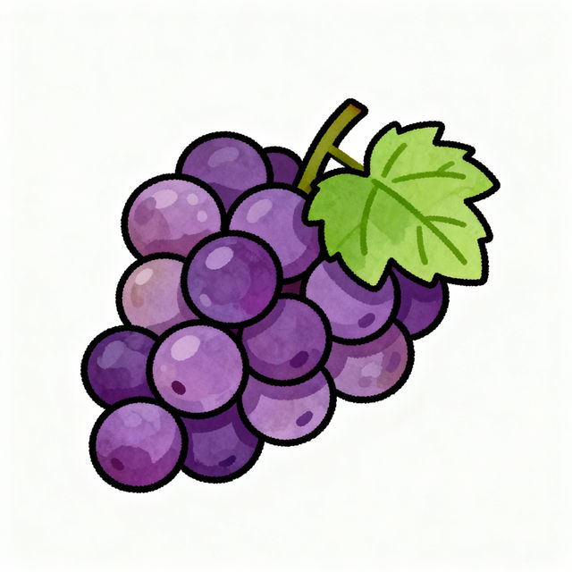 Easy Grape Drawings - Made With AI gallery