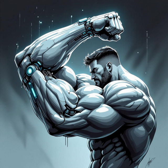 Arms Drawing - Made With AI gallery