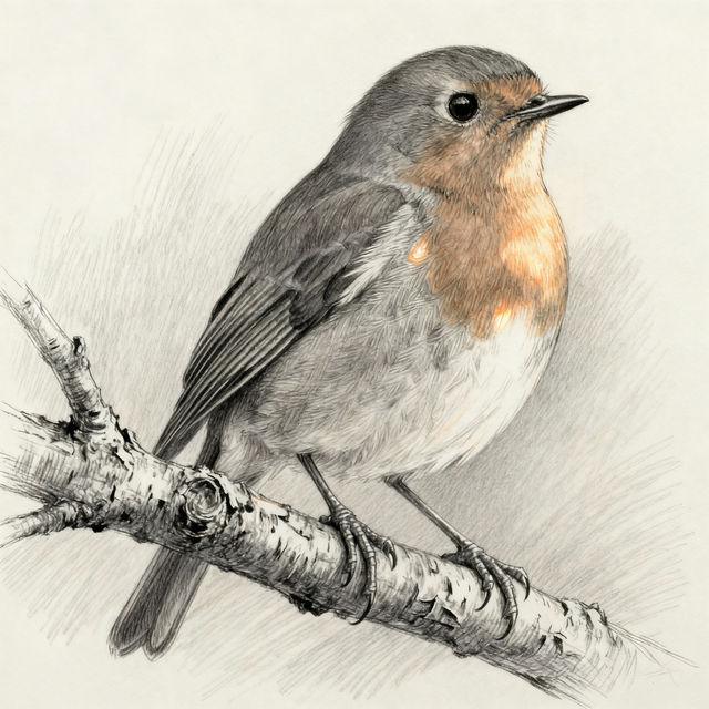 Sketch Bird Drawings - AI Generated gallery
