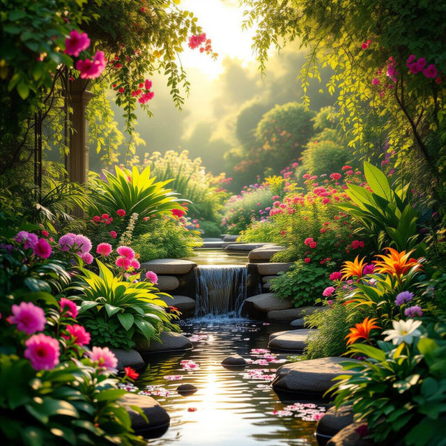 Pictures Of Gardens - AI Generated gallery