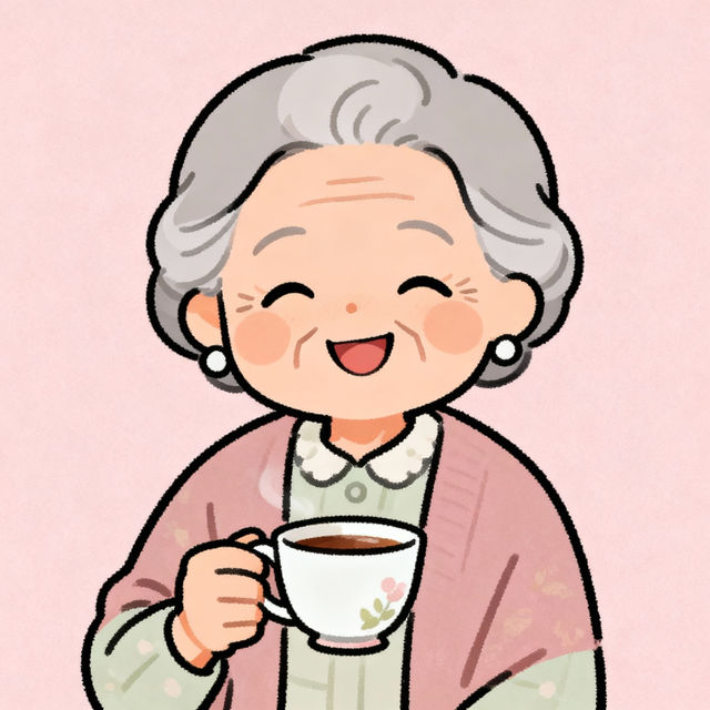 Grandma Drawing Easy gallery