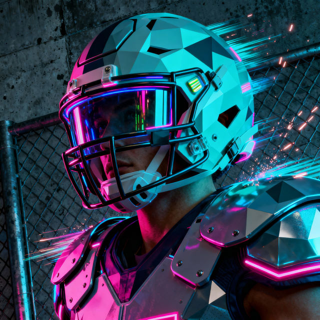 Football Helmets Drawings - AI Generated Art gallery