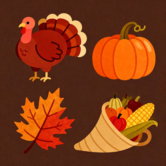 Thanksgiving Easy Drawings - Made With AI gallery