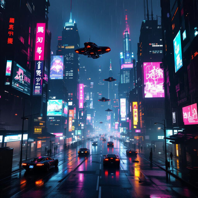 Cyberpunk City Art - Generated by AI gallery