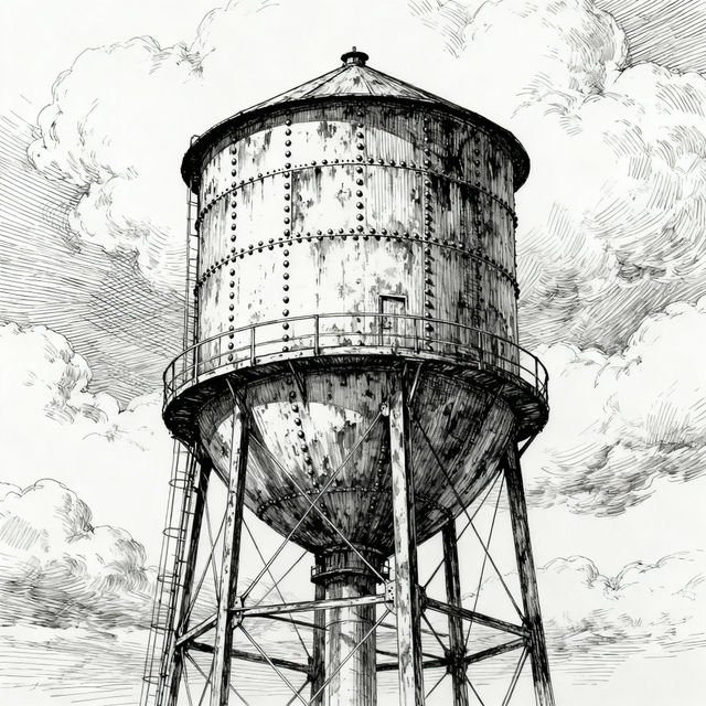 Water Tower Drawings gallery