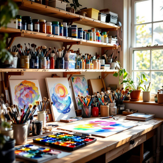 How To Organize Art Supplies gallery