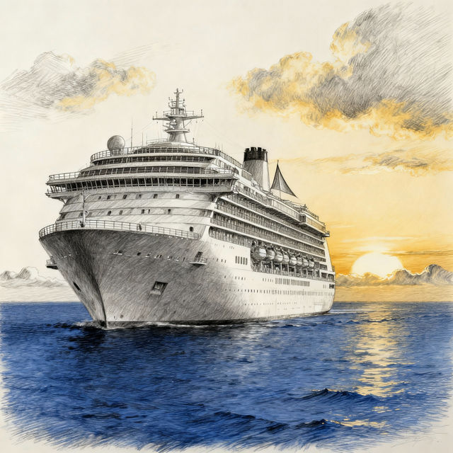 Cruise Ship Drawings gallery