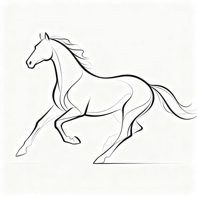 Easy Horse Drawing gallery