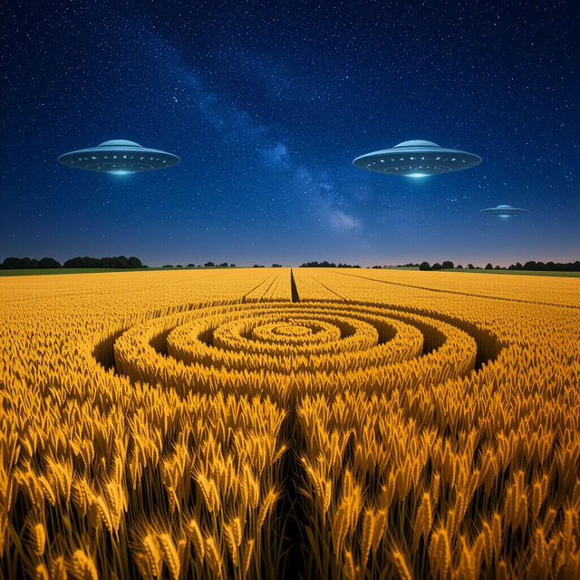 Crop Circle Images - AI Generated gallery