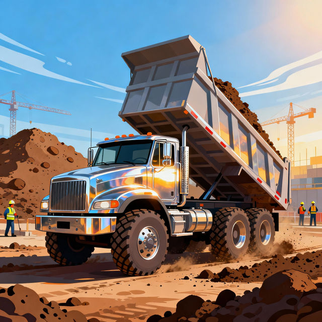 Dump Truck Drawings - Made With AI gallery