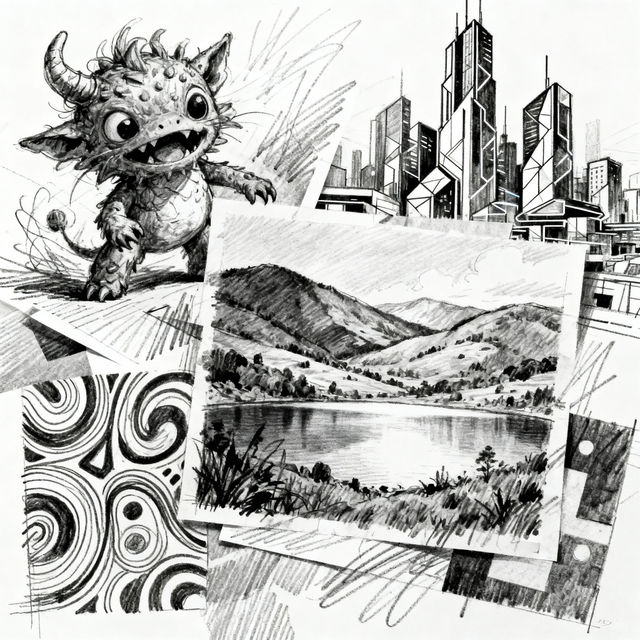 AI-Generated Sketch Ideas gallery