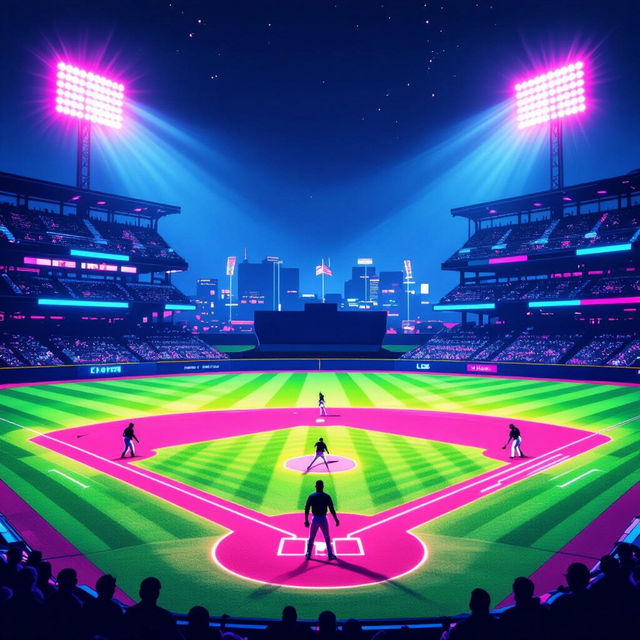 Neon Baseball Wallpaper gallery