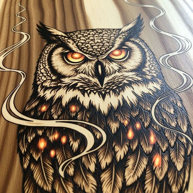 Browse Stunning Wood Burning Art Created With AI gallery