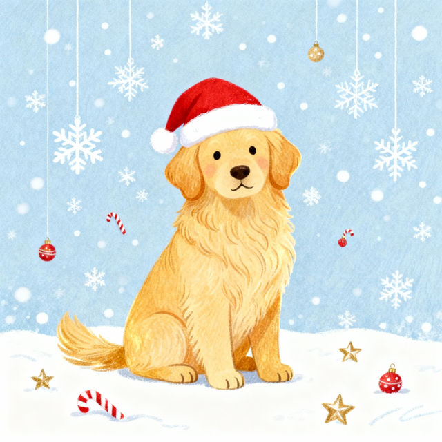 Christmas Dog Drawings - AI Generated gallery
