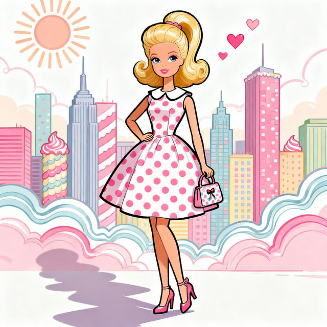 Barbie Doll Drawing - AI Generated Art gallery